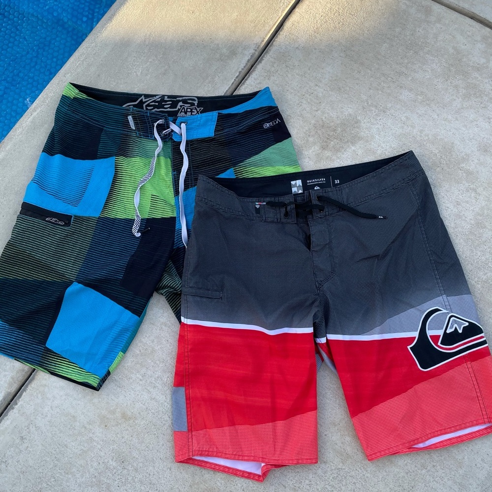 Long Boardshorts. Quicksilver & all stars